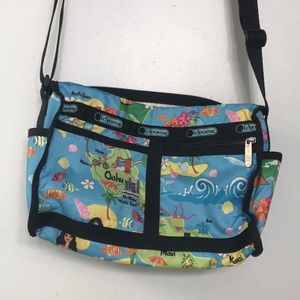 LeSportsac Hawaii purse & cosmetic pouch
